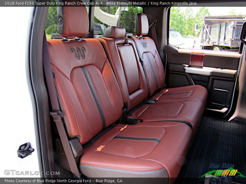 White Platinum Metallic / King Ranch Kingsville Java 2018 Ford F250 Super Duty King Ranch Crew Cab 4x4