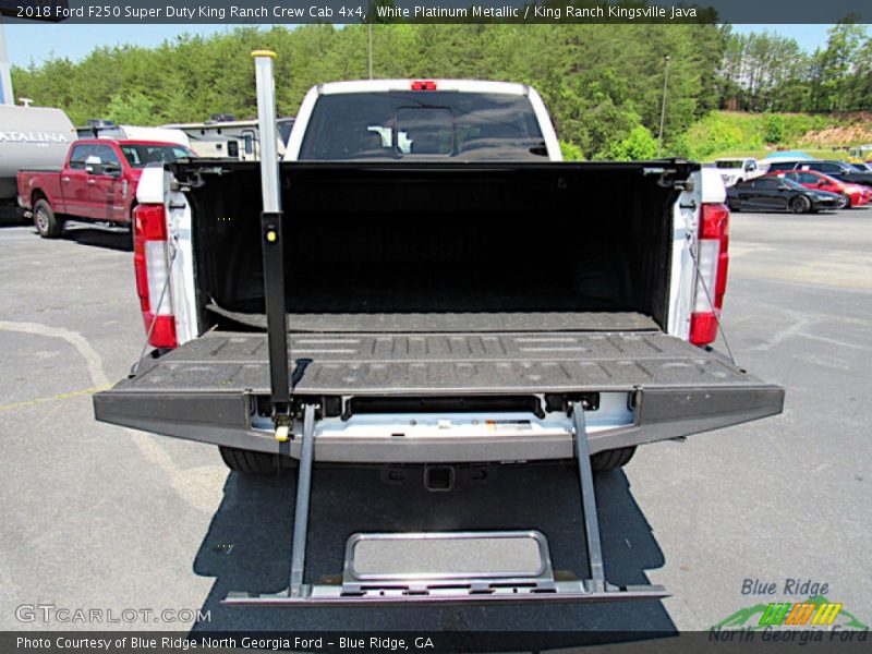 White Platinum Metallic / King Ranch Kingsville Java 2018 Ford F250 Super Duty King Ranch Crew Cab 4x4