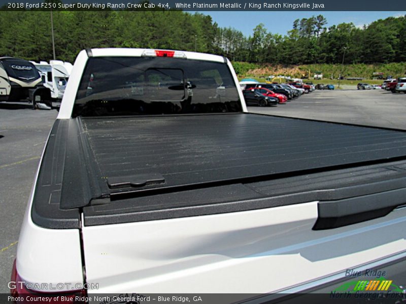 White Platinum Metallic / King Ranch Kingsville Java 2018 Ford F250 Super Duty King Ranch Crew Cab 4x4