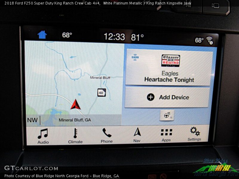 White Platinum Metallic / King Ranch Kingsville Java 2018 Ford F250 Super Duty King Ranch Crew Cab 4x4