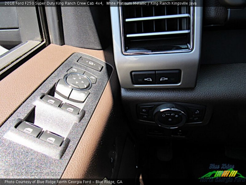 White Platinum Metallic / King Ranch Kingsville Java 2018 Ford F250 Super Duty King Ranch Crew Cab 4x4