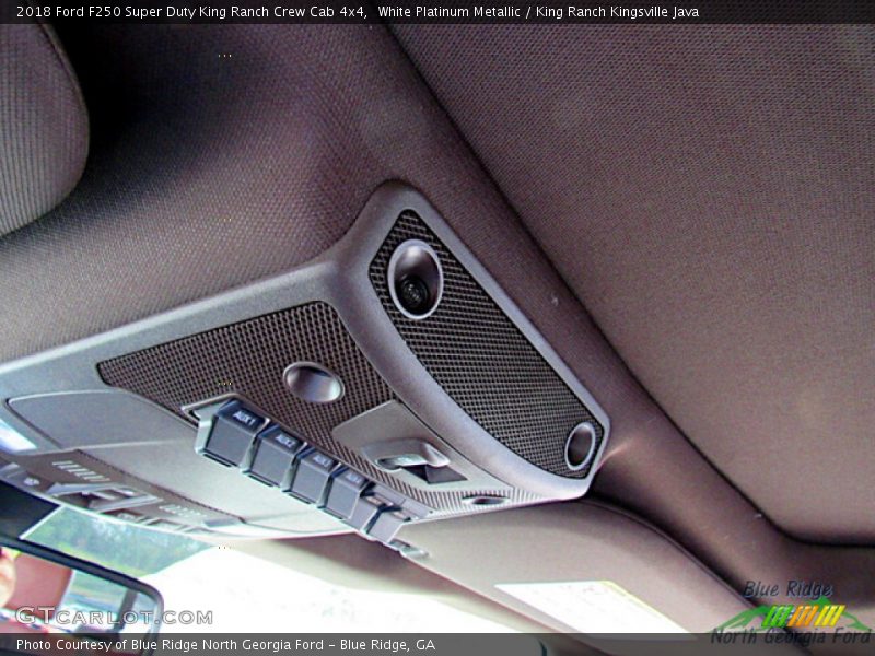 White Platinum Metallic / King Ranch Kingsville Java 2018 Ford F250 Super Duty King Ranch Crew Cab 4x4