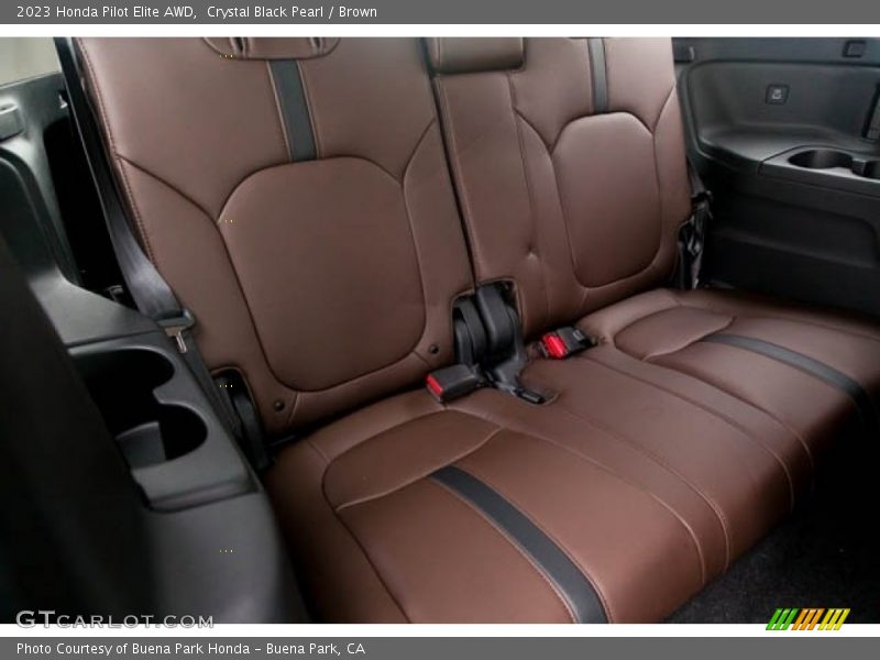 Crystal Black Pearl / Brown 2023 Honda Pilot Elite AWD