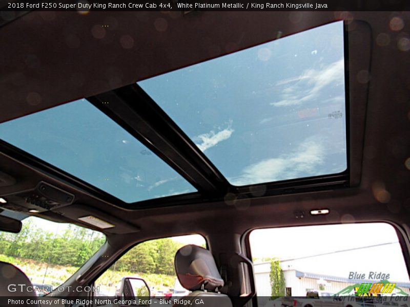 White Platinum Metallic / King Ranch Kingsville Java 2018 Ford F250 Super Duty King Ranch Crew Cab 4x4