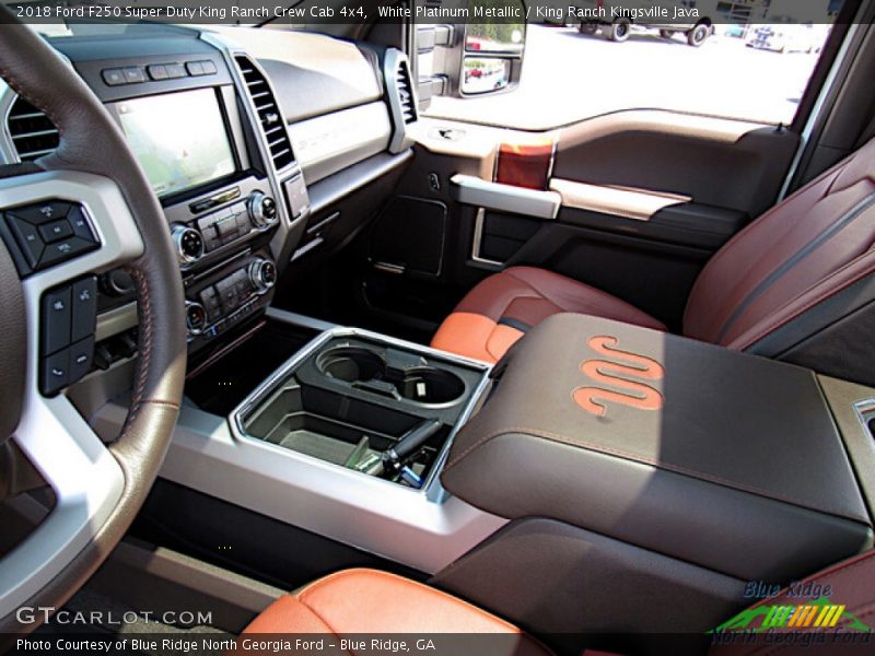 White Platinum Metallic / King Ranch Kingsville Java 2018 Ford F250 Super Duty King Ranch Crew Cab 4x4