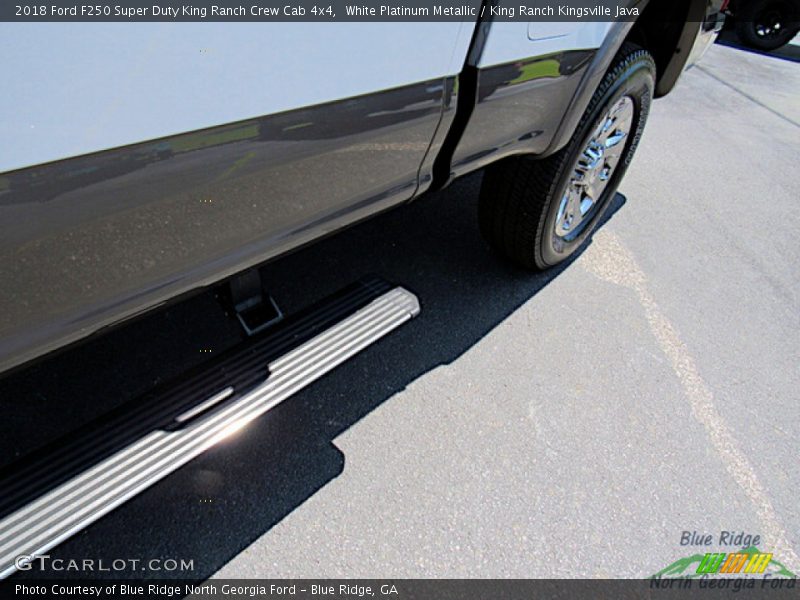 White Platinum Metallic / King Ranch Kingsville Java 2018 Ford F250 Super Duty King Ranch Crew Cab 4x4