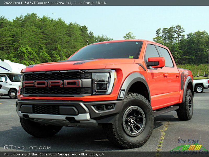 Code Orange / Black 2022 Ford F150 SVT Raptor SuperCrew 4x4