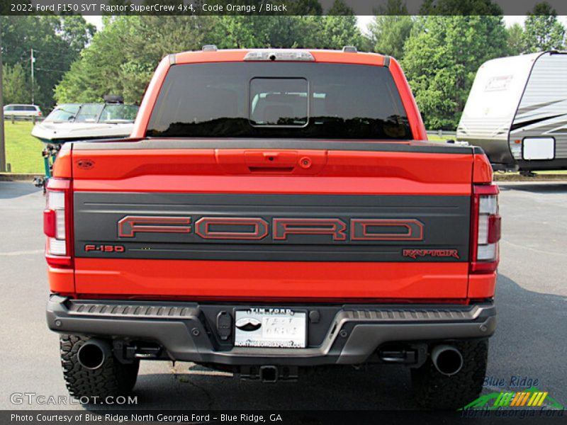 Code Orange / Black 2022 Ford F150 SVT Raptor SuperCrew 4x4