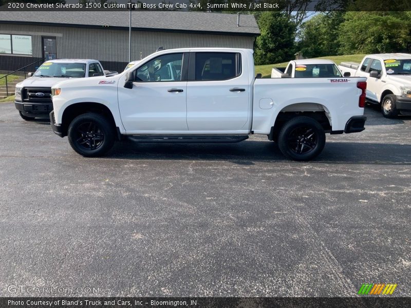 Summit White / Jet Black 2020 Chevrolet Silverado 1500 Custom Trail Boss Crew Cab 4x4