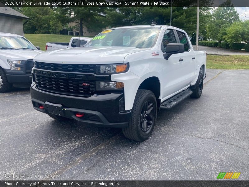 Summit White / Jet Black 2020 Chevrolet Silverado 1500 Custom Trail Boss Crew Cab 4x4