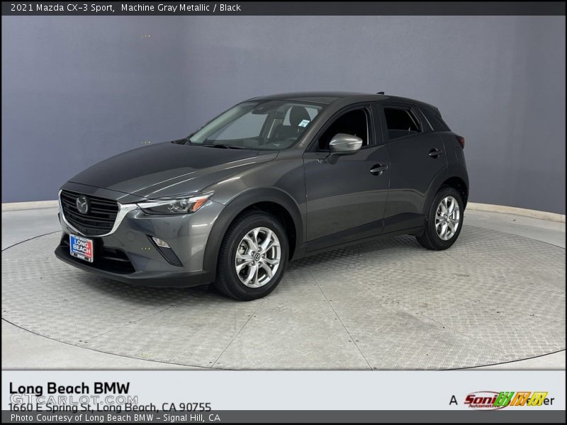 Machine Gray Metallic / Black 2021 Mazda CX-3 Sport