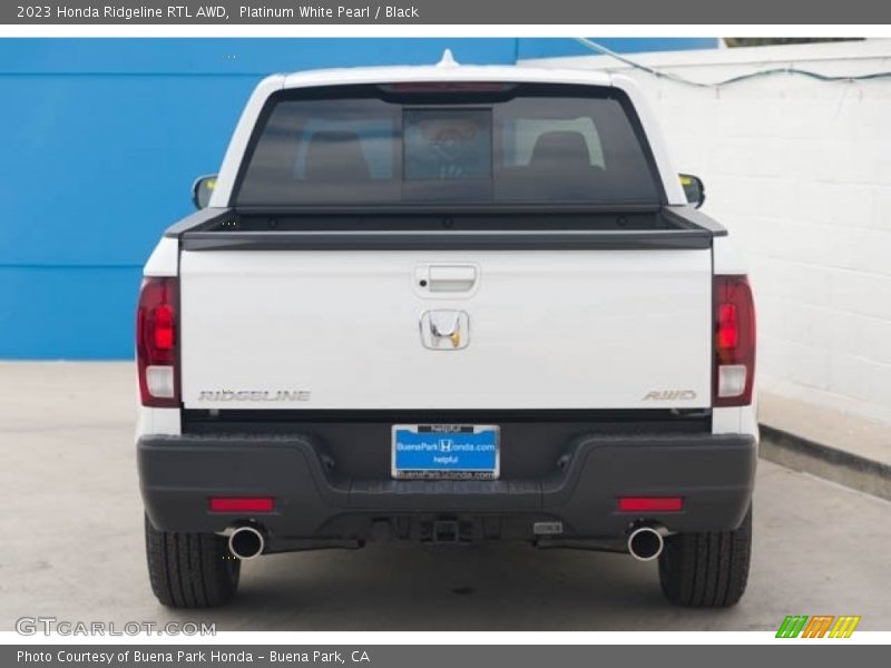 Platinum White Pearl / Black 2023 Honda Ridgeline RTL AWD