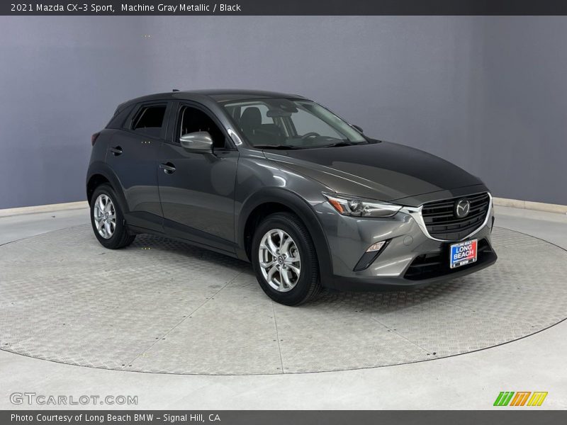 Machine Gray Metallic / Black 2021 Mazda CX-3 Sport