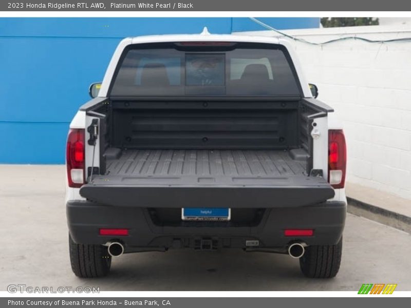 Platinum White Pearl / Black 2023 Honda Ridgeline RTL AWD