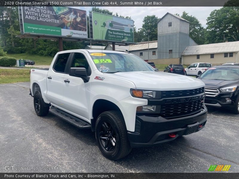 Summit White / Jet Black 2020 Chevrolet Silverado 1500 Custom Trail Boss Crew Cab 4x4