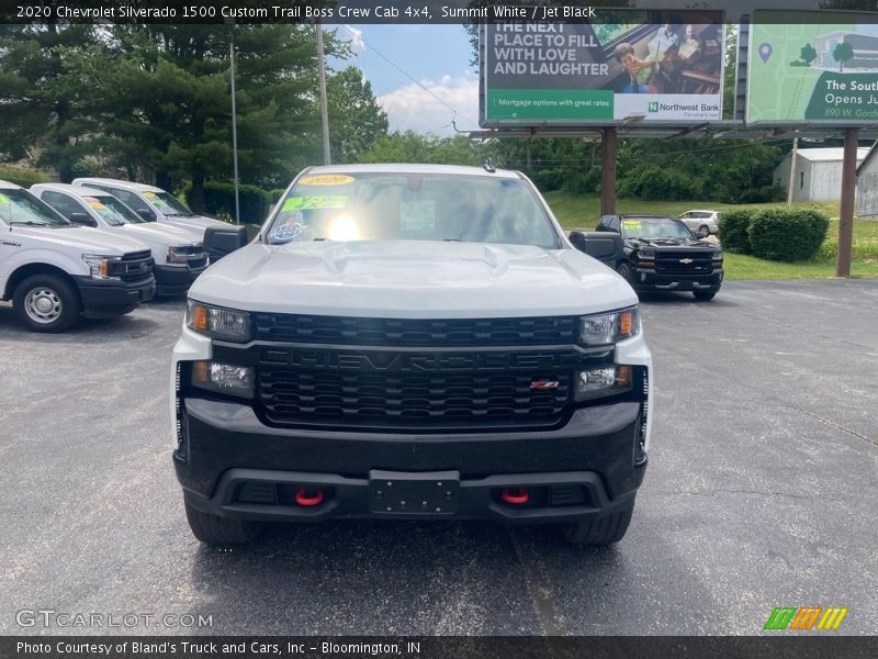 Summit White / Jet Black 2020 Chevrolet Silverado 1500 Custom Trail Boss Crew Cab 4x4