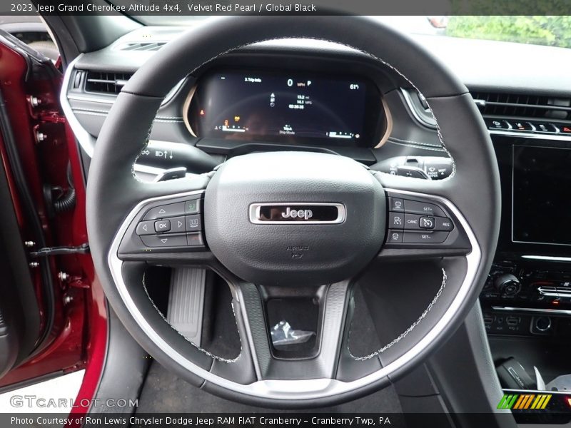 Velvet Red Pearl / Global Black 2023 Jeep Grand Cherokee Altitude 4x4