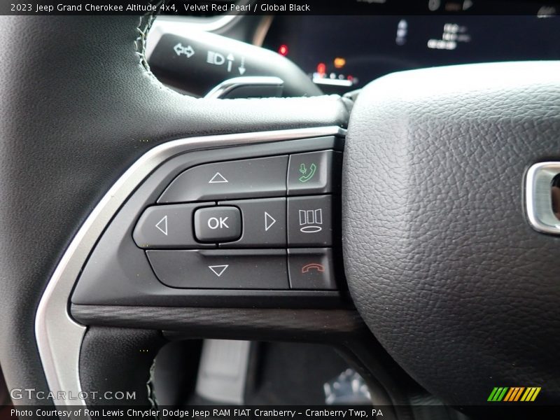 Velvet Red Pearl / Global Black 2023 Jeep Grand Cherokee Altitude 4x4