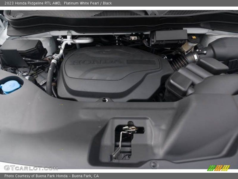 Platinum White Pearl / Black 2023 Honda Ridgeline RTL AWD