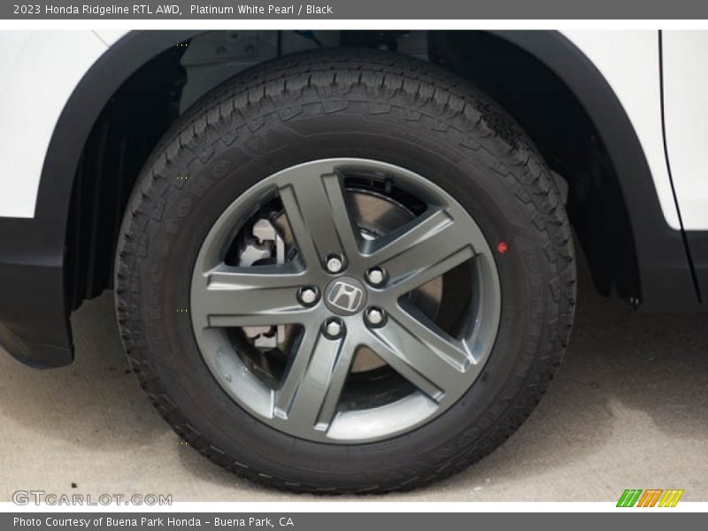 Platinum White Pearl / Black 2023 Honda Ridgeline RTL AWD
