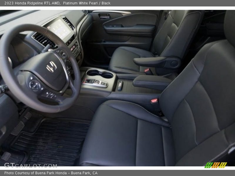 Platinum White Pearl / Black 2023 Honda Ridgeline RTL AWD