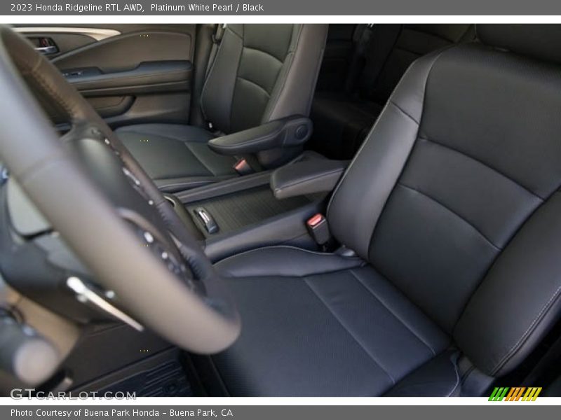 Platinum White Pearl / Black 2023 Honda Ridgeline RTL AWD