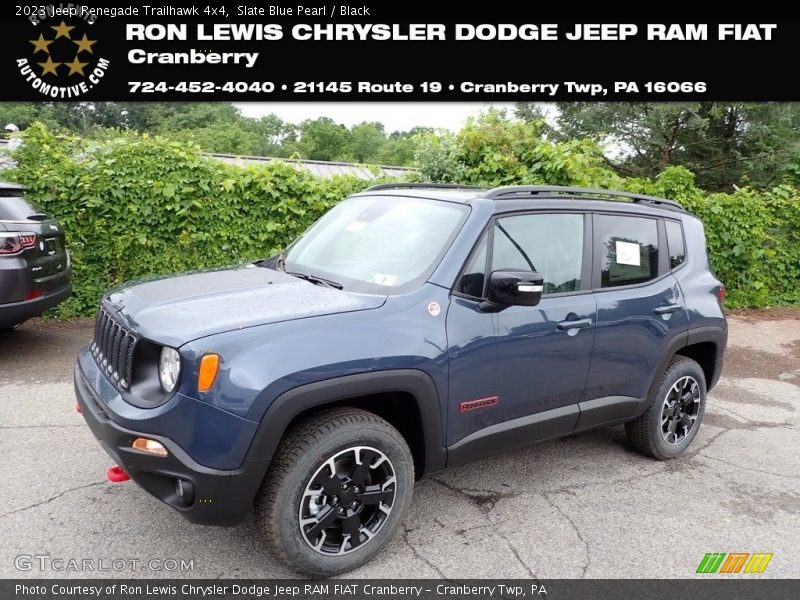 Slate Blue Pearl / Black 2023 Jeep Renegade Trailhawk 4x4