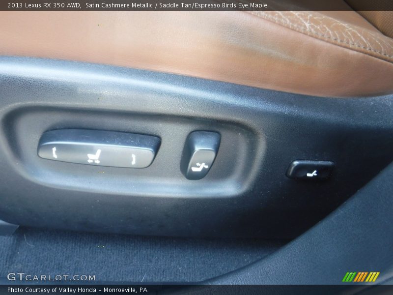 Satin Cashmere Metallic / Saddle Tan/Espresso Birds Eye Maple 2013 Lexus RX 350 AWD