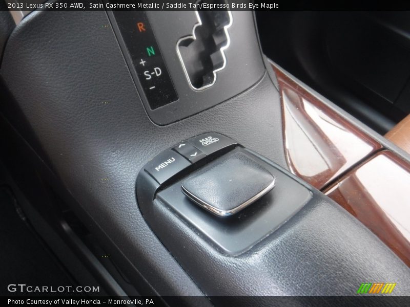 Satin Cashmere Metallic / Saddle Tan/Espresso Birds Eye Maple 2013 Lexus RX 350 AWD