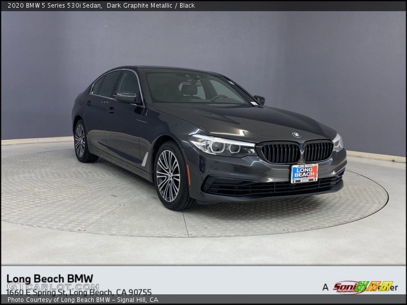 Dark Graphite Metallic / Black 2020 BMW 5 Series 530i Sedan