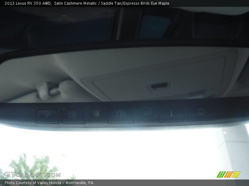 Satin Cashmere Metallic / Saddle Tan/Espresso Birds Eye Maple 2013 Lexus RX 350 AWD