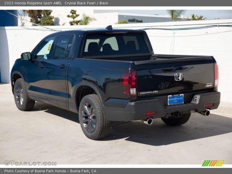 Crystal Black Pearl / Black 2023 Honda Ridgeline Sport AWD