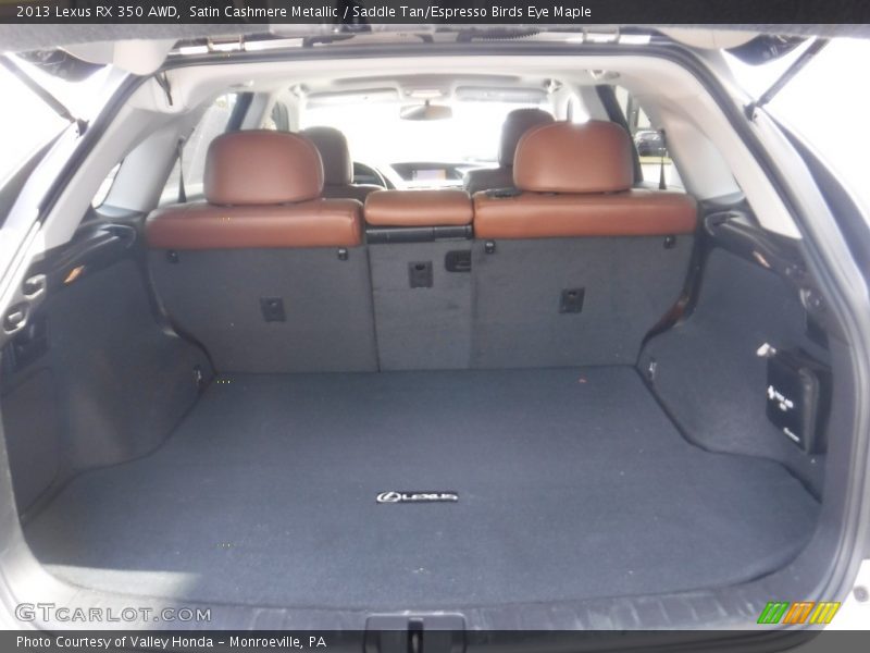 Satin Cashmere Metallic / Saddle Tan/Espresso Birds Eye Maple 2013 Lexus RX 350 AWD