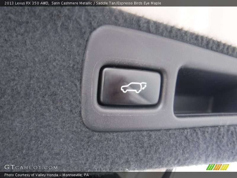 Satin Cashmere Metallic / Saddle Tan/Espresso Birds Eye Maple 2013 Lexus RX 350 AWD