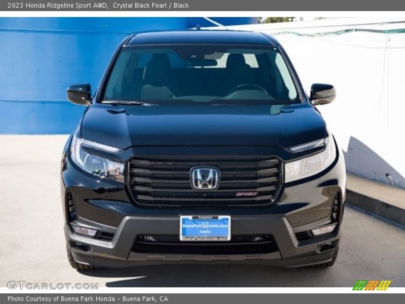 Crystal Black Pearl / Black 2023 Honda Ridgeline Sport AWD