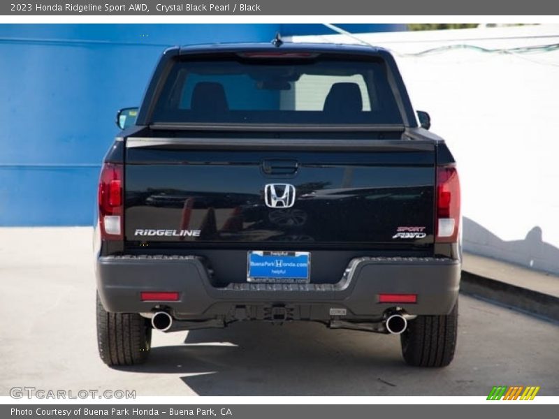 Crystal Black Pearl / Black 2023 Honda Ridgeline Sport AWD