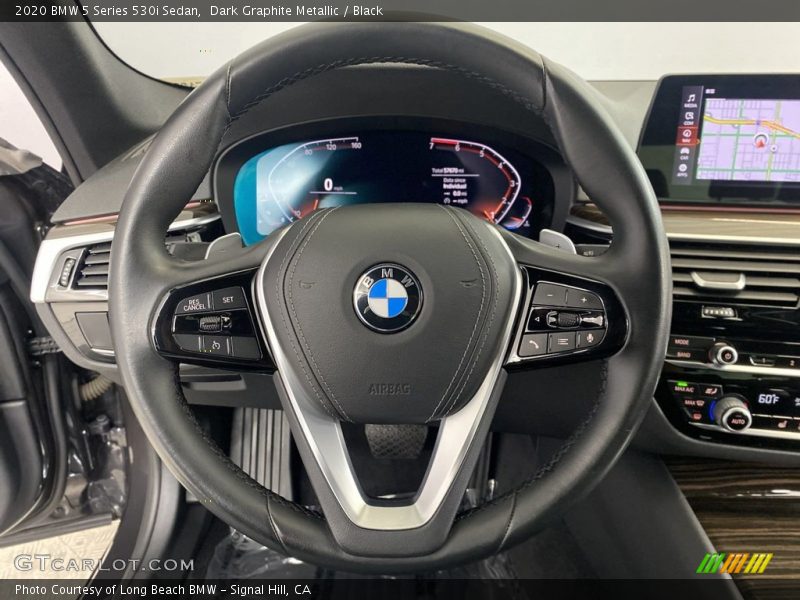 Dark Graphite Metallic / Black 2020 BMW 5 Series 530i Sedan