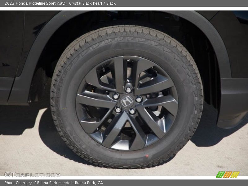 Crystal Black Pearl / Black 2023 Honda Ridgeline Sport AWD