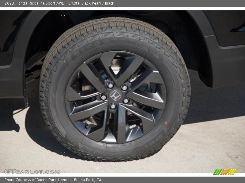 Crystal Black Pearl / Black 2023 Honda Ridgeline Sport AWD