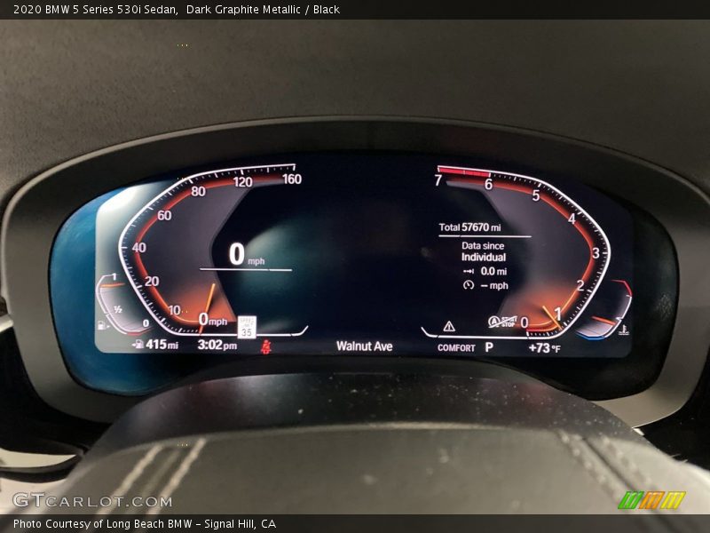 Dark Graphite Metallic / Black 2020 BMW 5 Series 530i Sedan