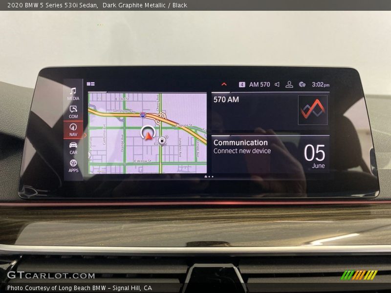 Dark Graphite Metallic / Black 2020 BMW 5 Series 530i Sedan