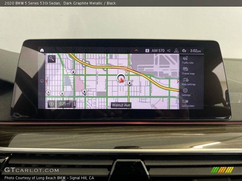 Dark Graphite Metallic / Black 2020 BMW 5 Series 530i Sedan