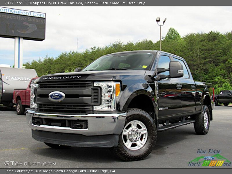 Shadow Black / Medium Earth Gray 2017 Ford F250 Super Duty XL Crew Cab 4x4