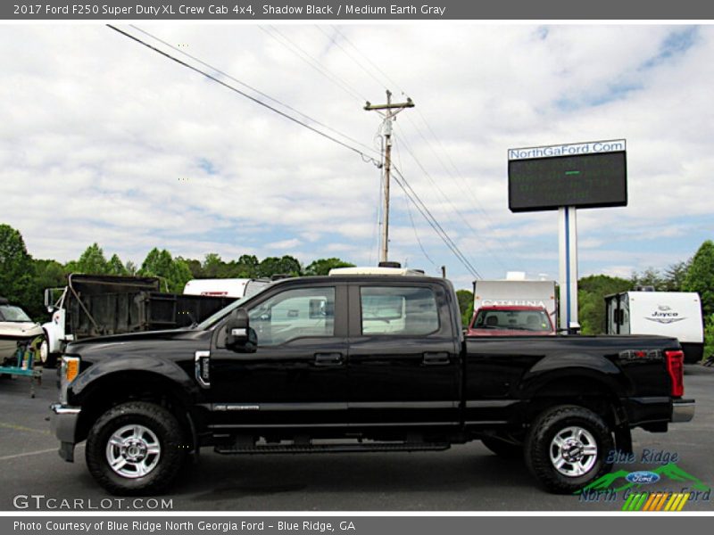 Shadow Black / Medium Earth Gray 2017 Ford F250 Super Duty XL Crew Cab 4x4