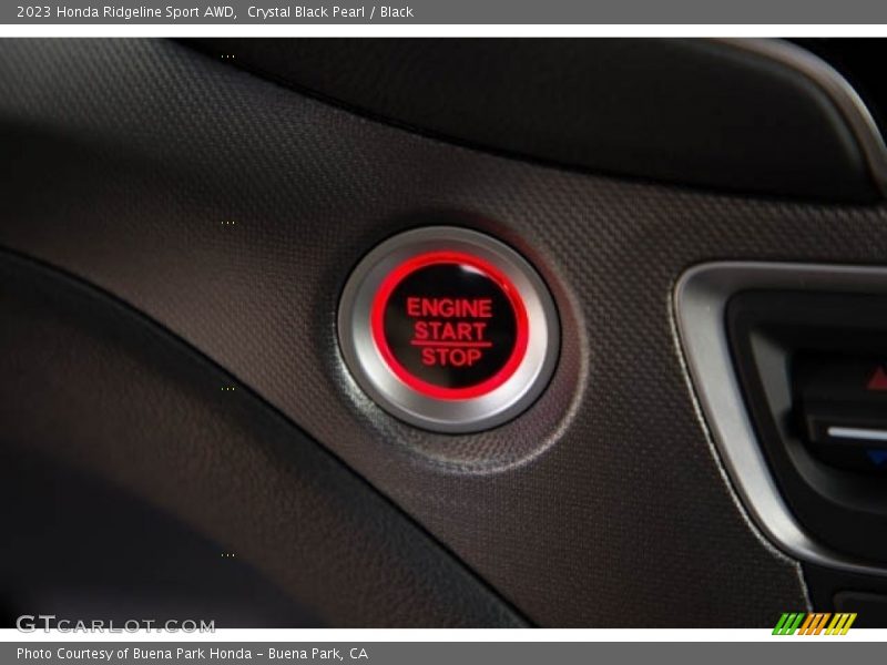 Crystal Black Pearl / Black 2023 Honda Ridgeline Sport AWD