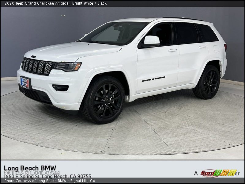 Bright White / Black 2020 Jeep Grand Cherokee Altitude