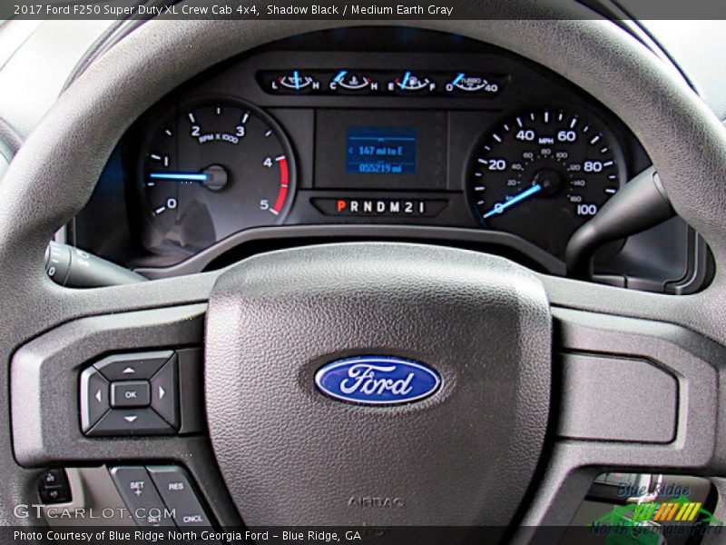 Shadow Black / Medium Earth Gray 2017 Ford F250 Super Duty XL Crew Cab 4x4