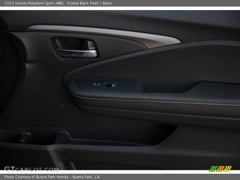 Crystal Black Pearl / Black 2023 Honda Ridgeline Sport AWD