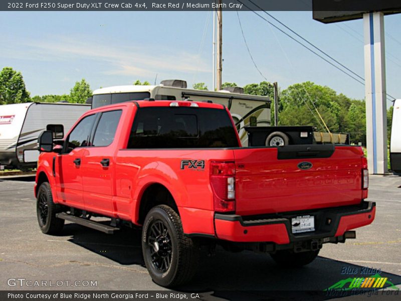 Race Red / Medium Earth Gray 2022 Ford F250 Super Duty XLT Crew Cab 4x4