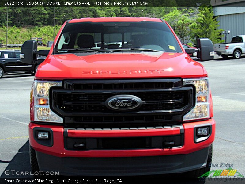 Race Red / Medium Earth Gray 2022 Ford F250 Super Duty XLT Crew Cab 4x4